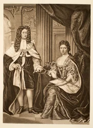 Koningin Anne en Prins George van Denemarken, gepubliceerd 1902